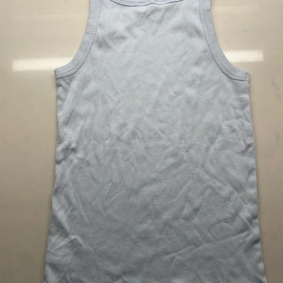 GAP Kids Sky Blue Ribbed Top - Picture 2 of 3